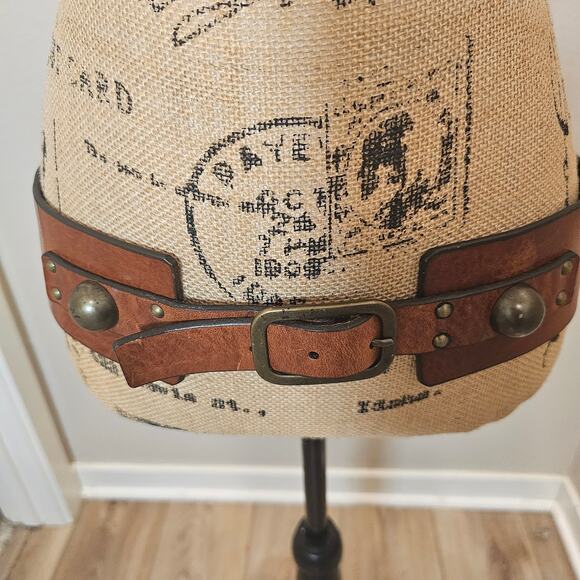 Diane Von Furstenberg Leather Wide Studded "Love Freedom" Belt Size XL - Picture 1 of 5